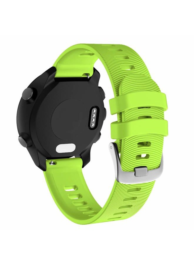 ISABAKE (Lime) - ISABAKE Watch Band for Garmin Forerunner 245 / 245 Music/ Forerunner 645 / 645 Music,Compatible with Garmin Vivoactive 3 /Venu Sq/Vivomove HR,20mm Soft Silicone Replacement Wristbands (Green) - Image 2
