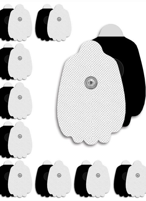 20-Pack TENS Unit Replacement Pads, Long-Lasting Snap Electrodes for 50 Times of Use per Pad, AVCOO Latex-Free TENS Pads Set Compatible with TENS EMS Devices Using 3.5mm Button Lead Wires