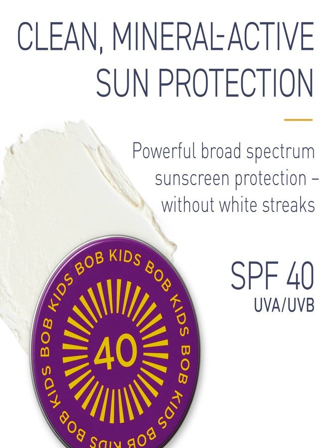 Brush On Block BOB KIDS Balm, SPF 40 Broad Spectrum Mineral Sun Protection, Hydrating, Perfect for Winter and Water Sports, Safe for Sensitive Skin, For All Ages - Image 2