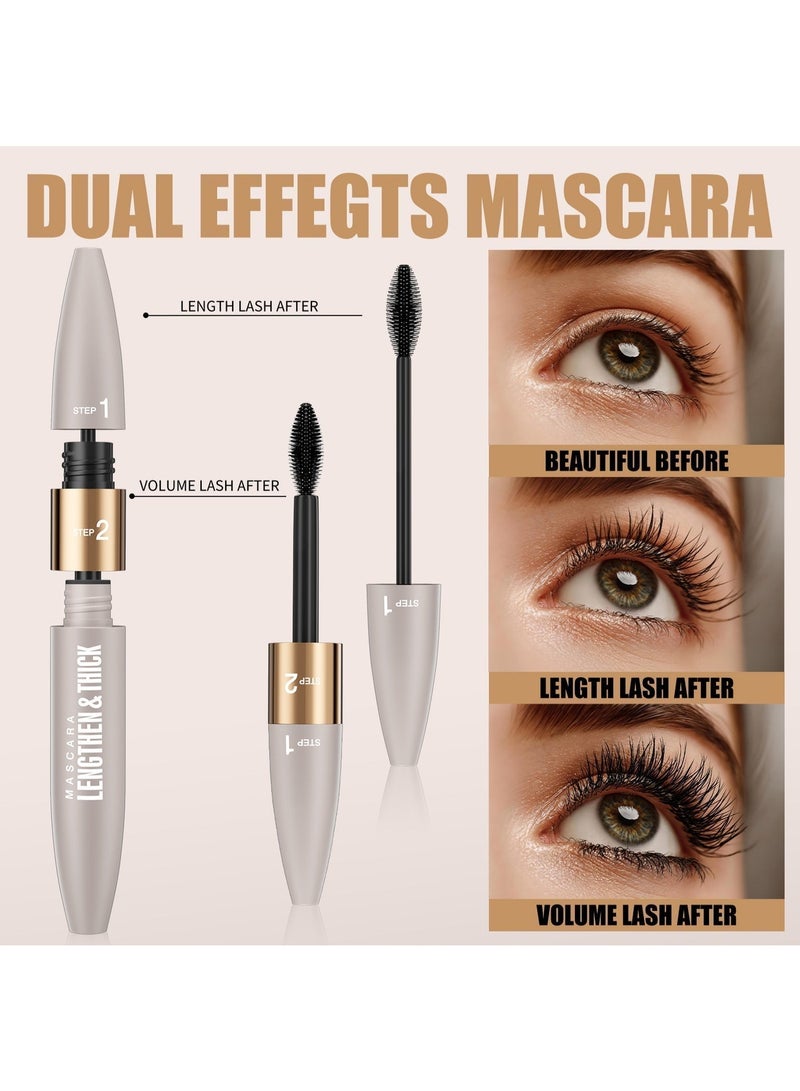 ZMDREAM 2-in-1 Lengthening & Thickening Mascara + 24H Waterproof Liquid Eyeliner Set, Smudge-Proof, Long-Lasting, Sweat & Humidity Resistant, Perfect for Middle East Hot Climate, Professional Eye Makeup for All Skin Types - Image 5