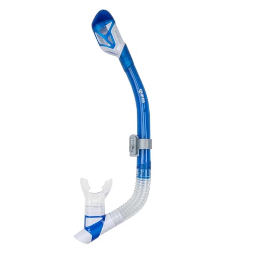 Mares Gator Adult Dry Snorkel for Scuba Diving Swimming Snorkeling with Dry Top Protection and Sliding Snorkel Holder System - Image 1