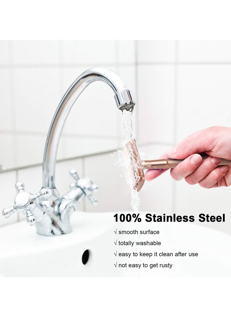 ORiTi Stainless Steel Double Edge Shaving Razor Safety Beard Razor Manual Mustache Removal Traditional Shaving Tool  - Image 2