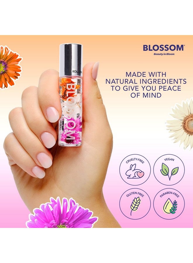 Blossom Scented Roll On Lip Gloss Infused With Real Flowers Made In Usa 0.20 Fl. Oz./5.9Ml Juicy Peach - Image 4