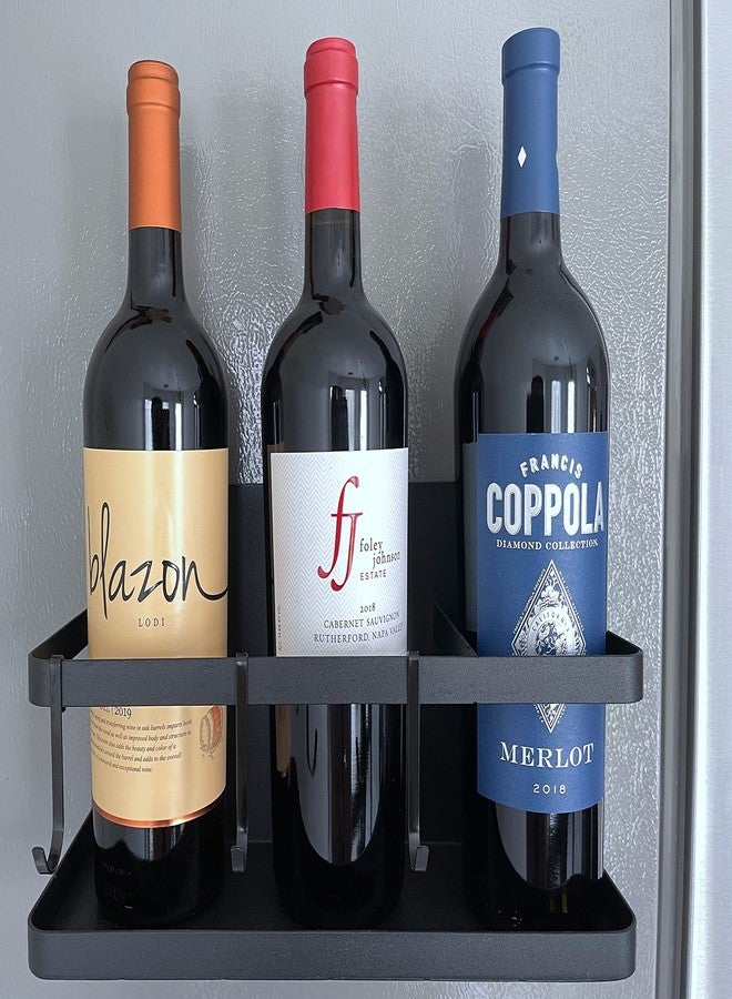 Lenotion Heavy-duty Magnetic Organizer, Multi-use Storage for Home and Locker, Magnetic Shelf, 12" Wide, Black, 1pc - Image 3