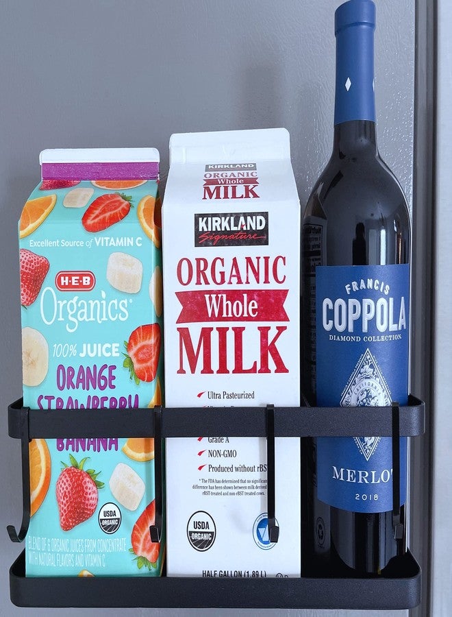 Lenotion Heavy-duty Magnetic Organizer, Multi-use Storage for Home and Locker, Magnetic Shelf, 12" Wide, Black, 1pc - Image 4