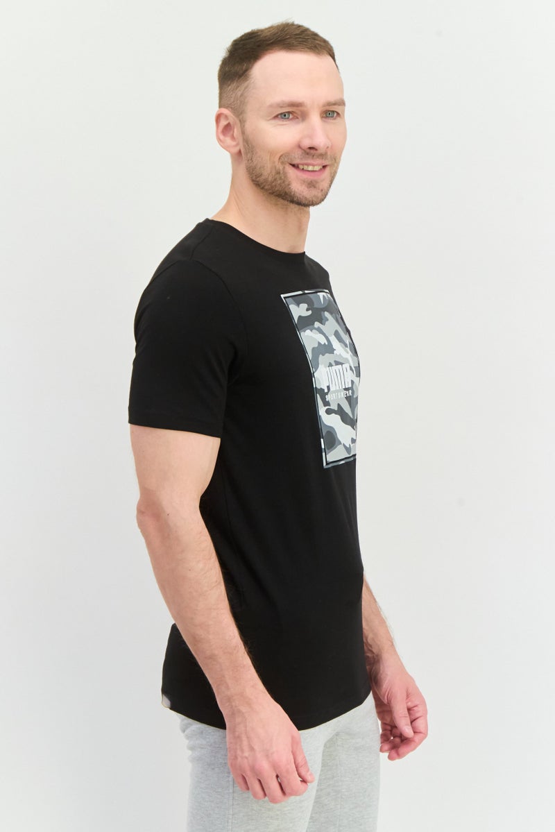 PUMA Men Sportswear Fit Short Sleeve Outdoor T Shirt, Black - Image 4