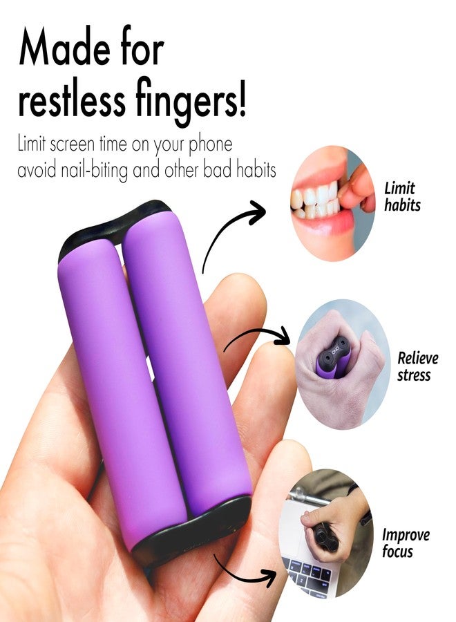 ONO Roller - Handheld Fidget Toy for Adults | Help Relieve Stress, Anxiety, Tension | Promotes Focus, Clarity | Compact, Portable Design (Purple, Full Size - ABS Plastic) - Image 4