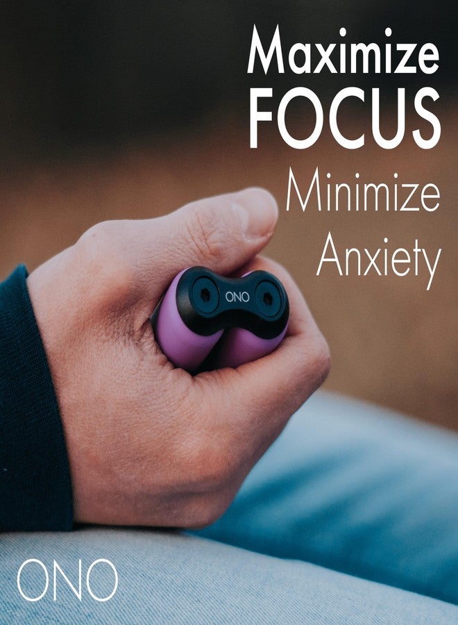 ONO Roller - Handheld Fidget Toy for Adults | Help Relieve Stress, Anxiety, Tension | Promotes Focus, Clarity | Compact, Portable Design (Purple, Full Size - ABS Plastic) - Image 3