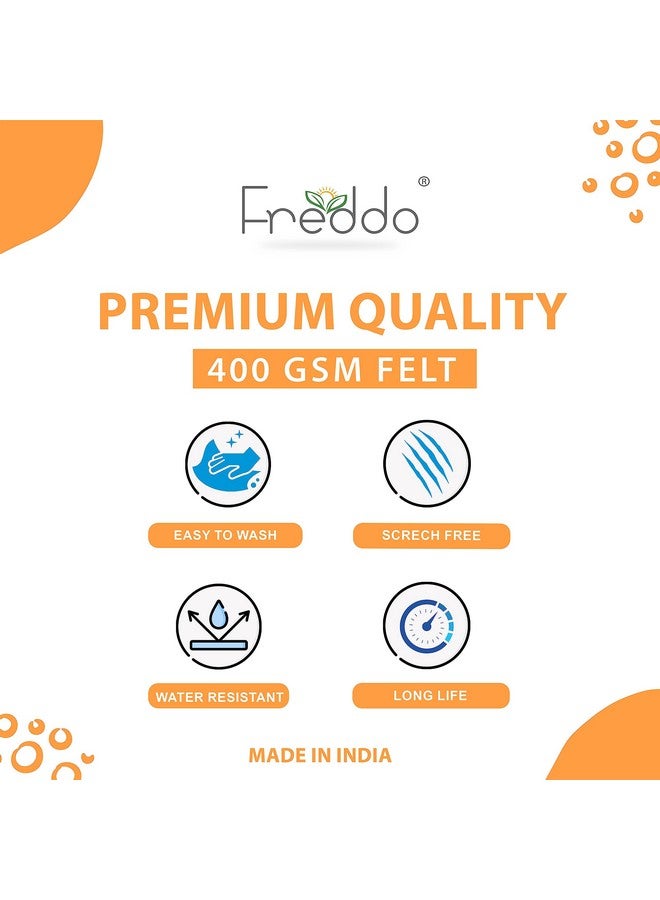 FREDDO غطاء ثلاجة فريدو مع 5 جيوب وجيب صغير للهاتف (الجزء العلوي 35 × 24 بوصة)، لون رمادي وأسود، عبوة من قطعة واحدة - Image 5