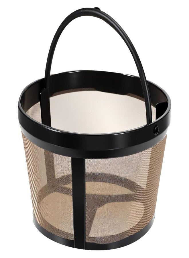 BRENSTEN 4-5 Cup Reusable Filter Basket With Mesh Bottom Fits MrCoffee, Cuisinart, Black & Decker, Hamilton Beach Coffee Makers, Stainless Steel Coffee Makers - BPA-Free Permanent Replacement - 1-Pack - Image 1