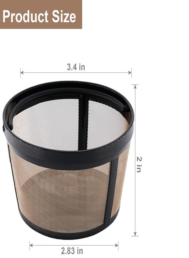 BRENSTEN 4-5 Cup Reusable Filter Basket With Mesh Bottom Fits MrCoffee, Cuisinart, Black & Decker, Hamilton Beach Coffee Makers, Stainless Steel Coffee Makers - BPA-Free Permanent Replacement - 1-Pack - Image 5