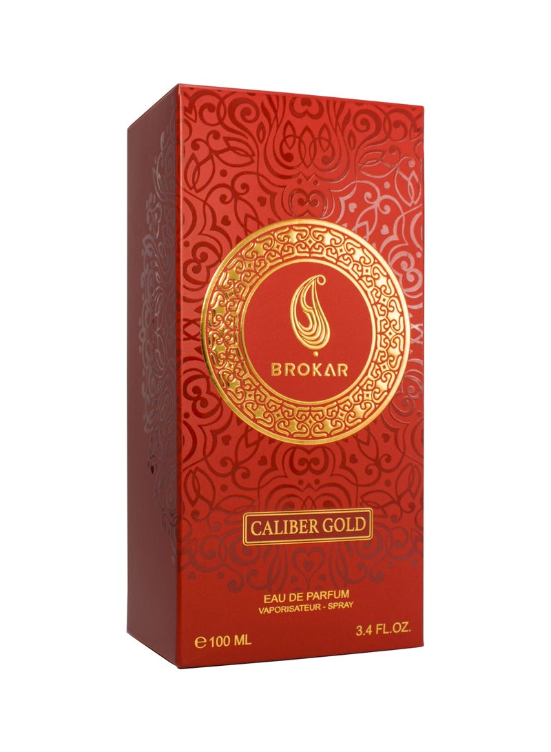 BROKAR 1350 CALIBER GOLD EDP Unisex Perfume 100ml - Image 3