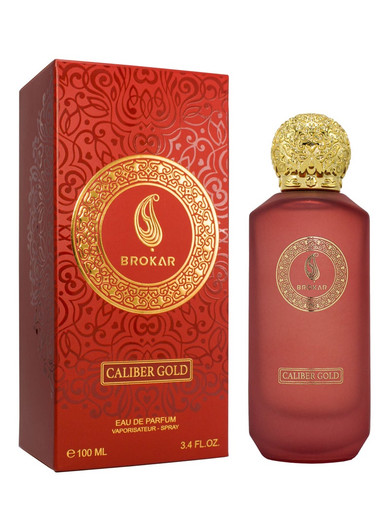 BROKAR 1350 CALIBER GOLD EDP Unisex Perfume 100ml - Image 1