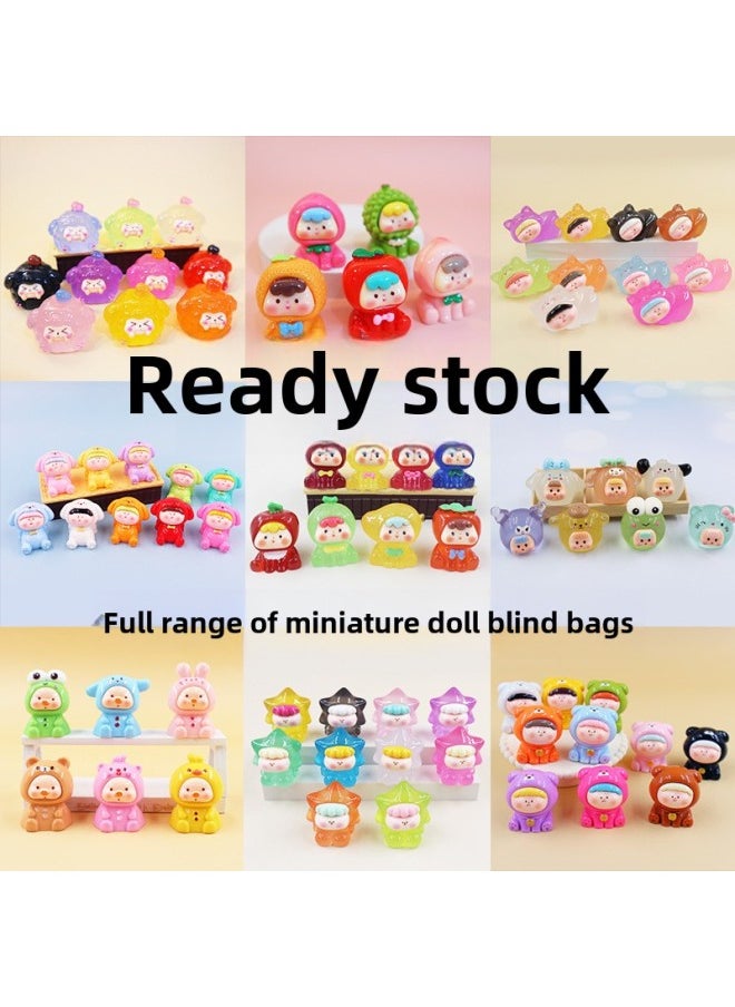Generic Shake The Sound Of Live Explosions Push Push Music Remove Blind Bag To Touch Resin Ornaments Three-dimensional Plane Miniature Small Animal Adorable Grains-Color:[light-in-the-dark] Ge You Lying Li Four-Specifications:Bulk (single)  - Image 2