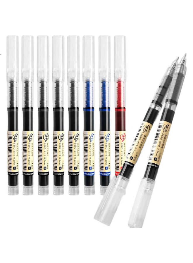 Sunwood 30Pcs/Box 0.5Mm Quick-Drying All-Needle Tube Liquid Ballpoint Pen Neutral Pen Large Capacity Signature Pen Black 888D - Image 3