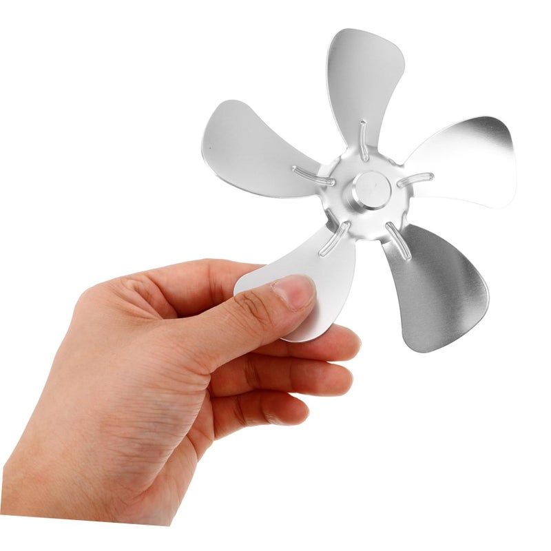Compact Aluminum Alloy Fireplace Fan Mini Portable Indoor Stove Heat Blower - Image 4