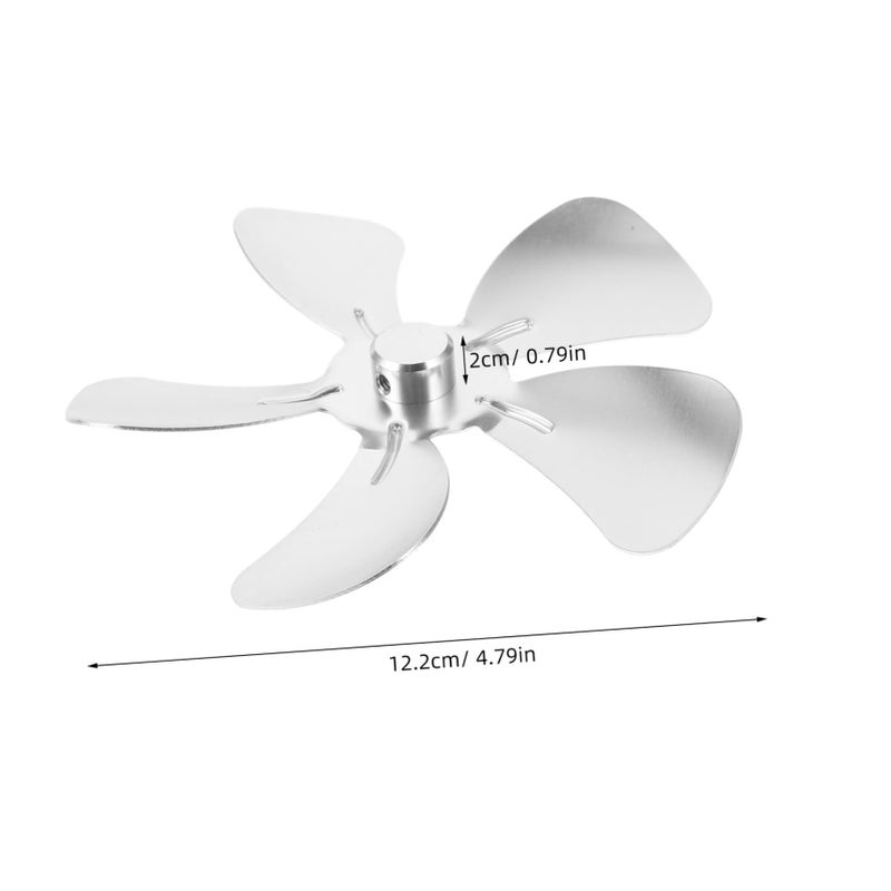 Compact Aluminum Alloy Fireplace Fan Mini Portable Indoor Stove Heat Blower - Image 3