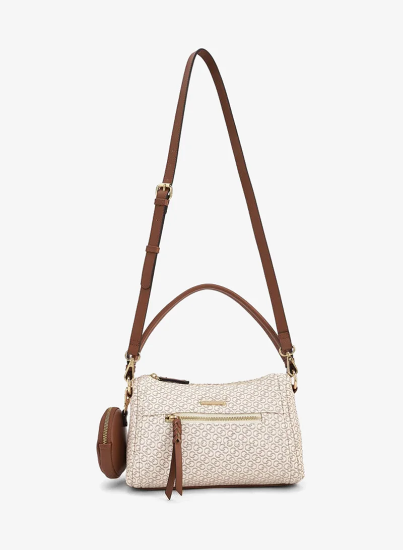 سيليست Textured Shoulder Bag With Pouch