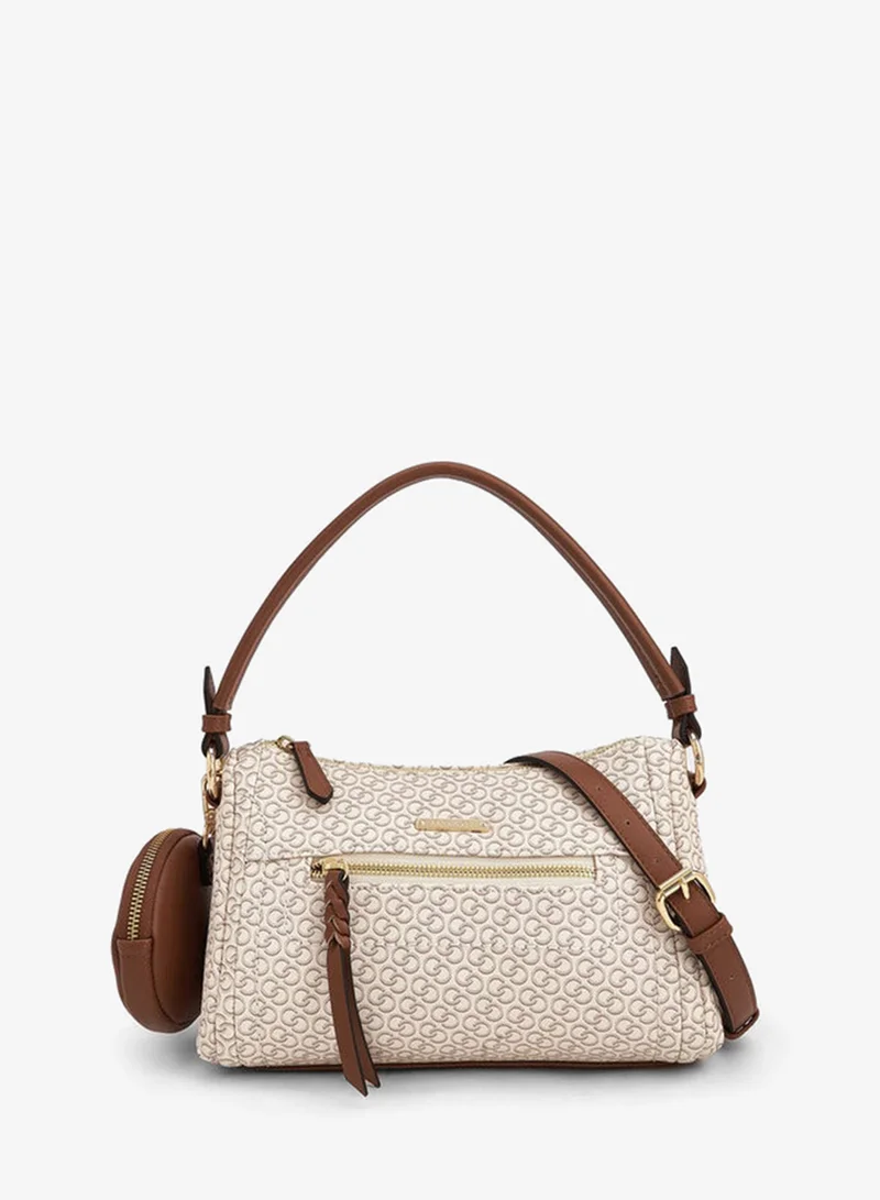 سيليست Textured Shoulder Bag With Pouch
