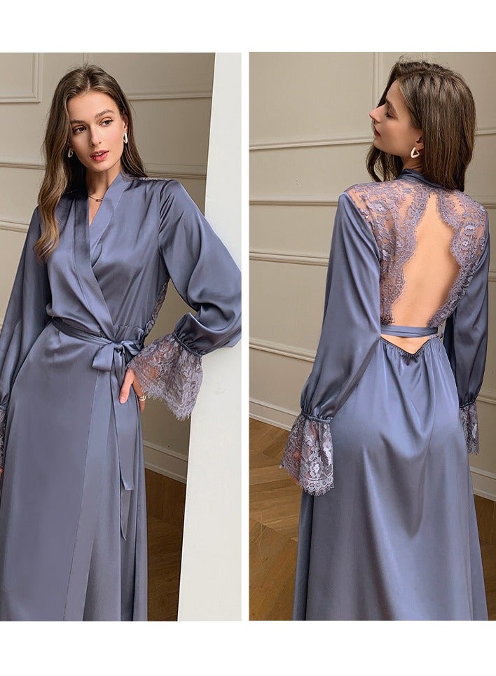 Lace Patchwork French Elegant Home Wear Pajamas  - Image 1