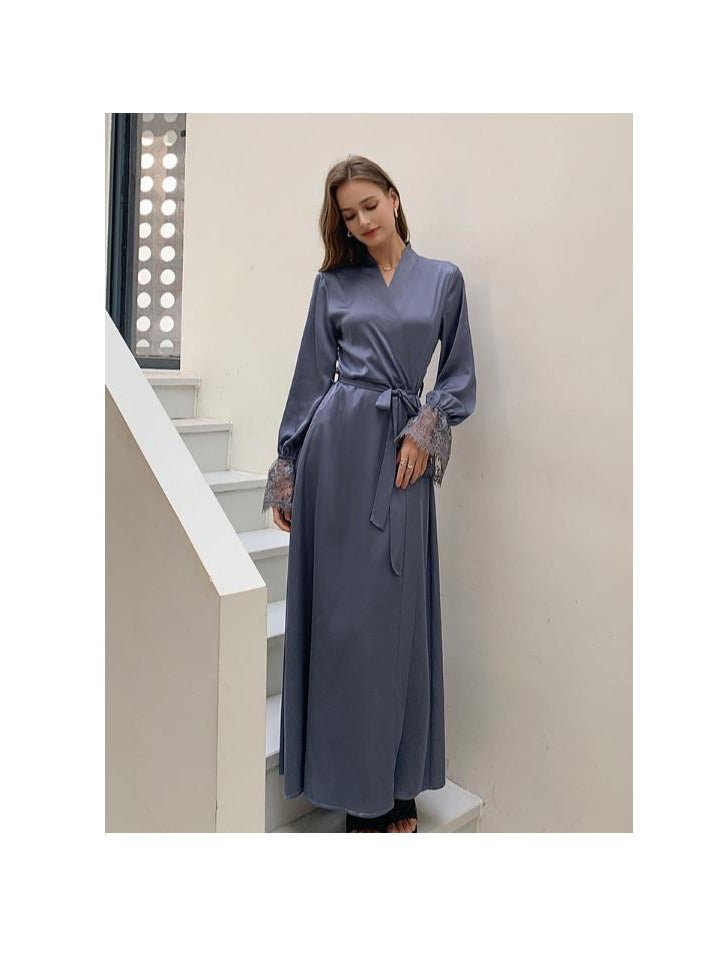 Lace Patchwork French Elegant Home Wear Pajamas  - Image 2