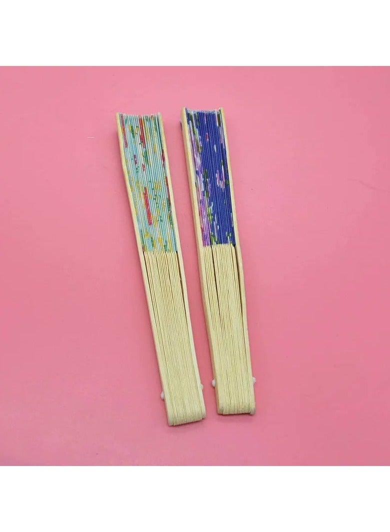 Folding Hand Fan - Assorted Colors - Color May Vary - Image 3