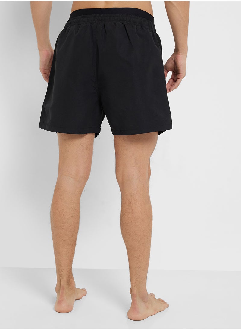 EMPORIO ARMANI Beachwear Logo  Drawstring Shorts  - Image 3