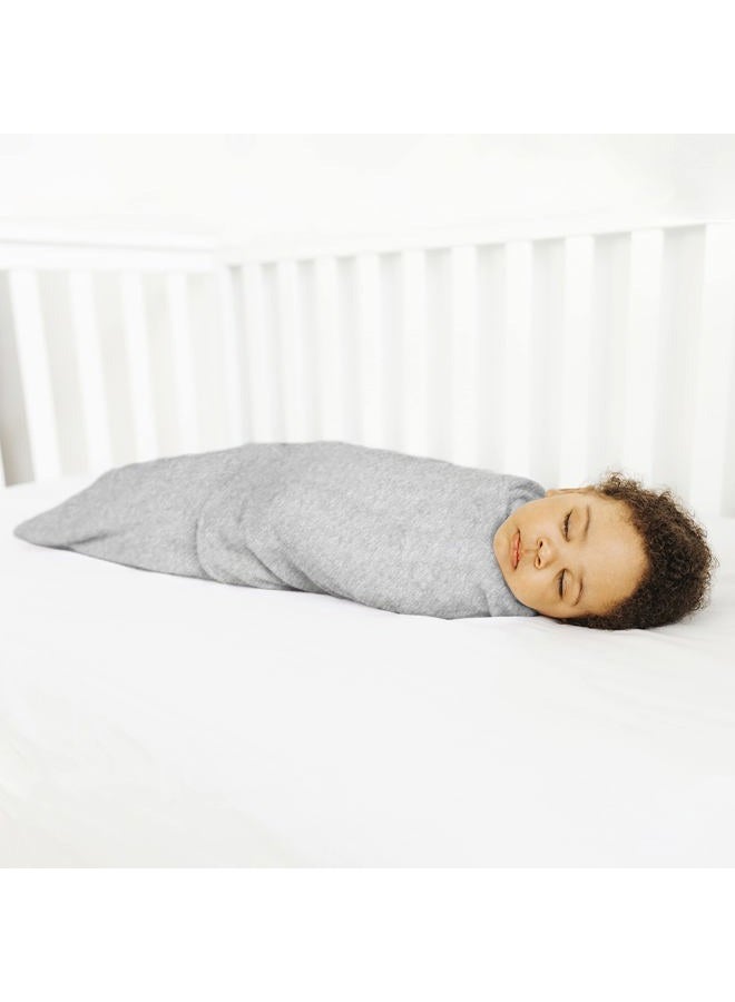 Halo 100% Cotton Sleepsack Swaddle, 3-Way Adjustable Wearable Blanket, TOG 1.5, Heather Grey, Small, 3-6 Months  - Image 3