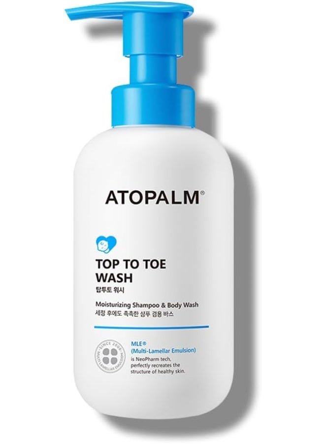 ATOPALM Top to Toe Baby Wash & Shampoo, Sulfate-Free, pH Balanced, Head to Toe Bath - Image 1