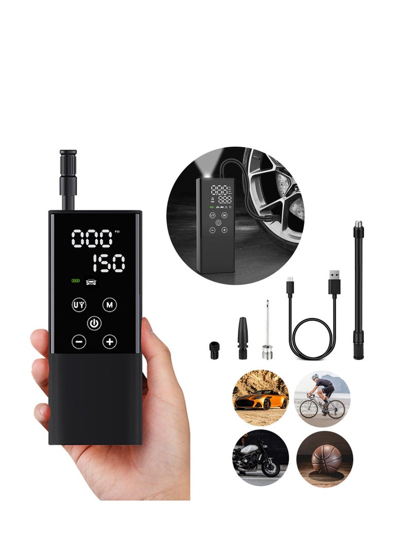 Y&D Tire Inflator Portable Air Compressor, Electric Digital Pump, Pressure Gauge Compressor for Car Bicycle Motorcycle  - Image 1