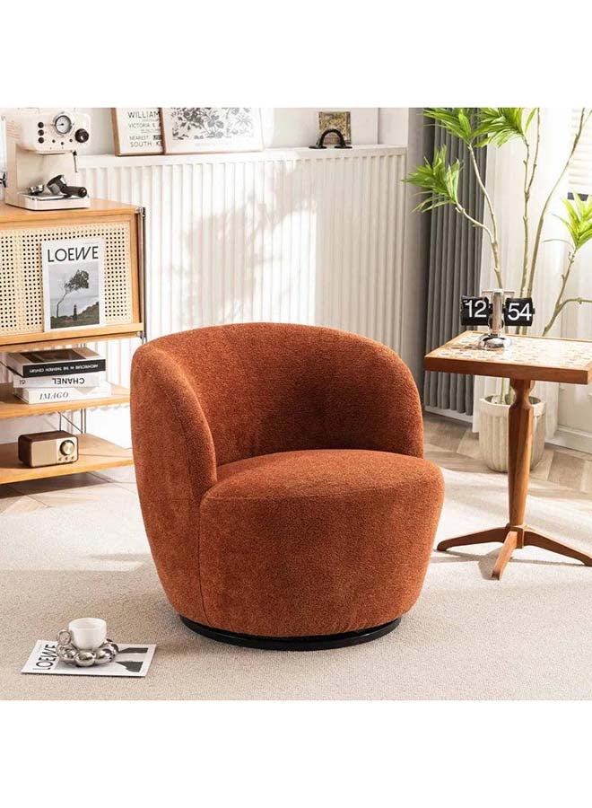 Al Home Rusted Orange Boucle Chair By Alhome 66x68 cm 
