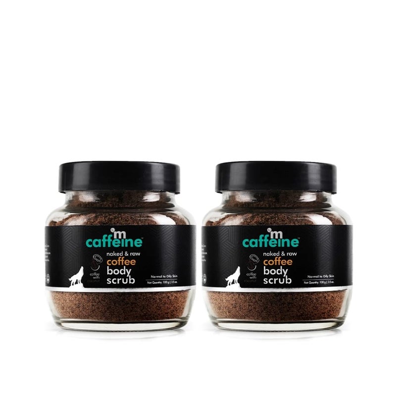 MCaffeine mcaffeine Exfoliating Coffee Body Scrub For SoftSmooth SkinTan RemovalUnisex Body ScrubDeTan Bathing Scrub With Coconut OilRemoves DirtDead SkinAll Skin TypesCombo Saver Pack Of 2200Gm  - Image 1
