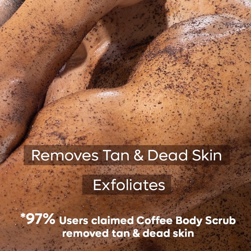 MCaffeine mcaffeine Exfoliating Coffee Body Scrub For SoftSmooth SkinTan RemovalUnisex Body ScrubDeTan Bathing Scrub With Coconut OilRemoves DirtDead SkinAll Skin TypesCombo Saver Pack Of 2200Gm  - Image 2