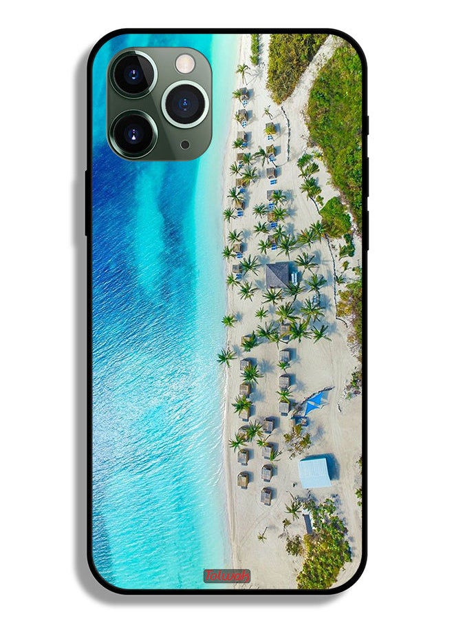 Tolwak Apple iPhone 11 Pro Max Protective Case Beach  - Image 2