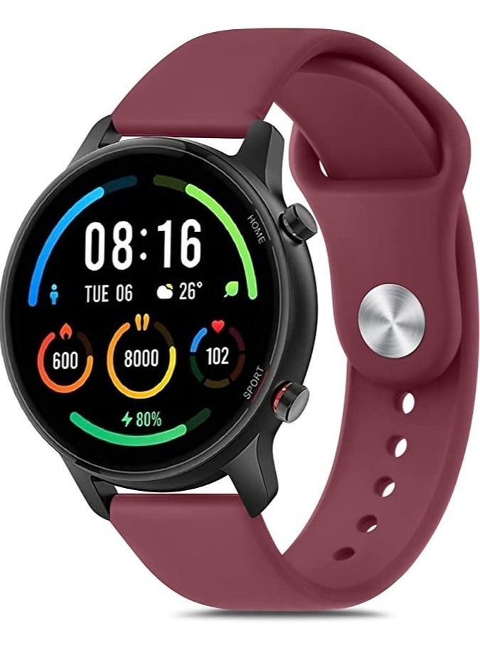 ELTRAZONE 22mm Strap For Xiaomi Mi Watch/Xiaomi Watch S1 / Xiaomi Watch S1 Active, Silicone Soft Breathable Strap for Xiaomi Mi Watch Smart Sport Watch - Image 1