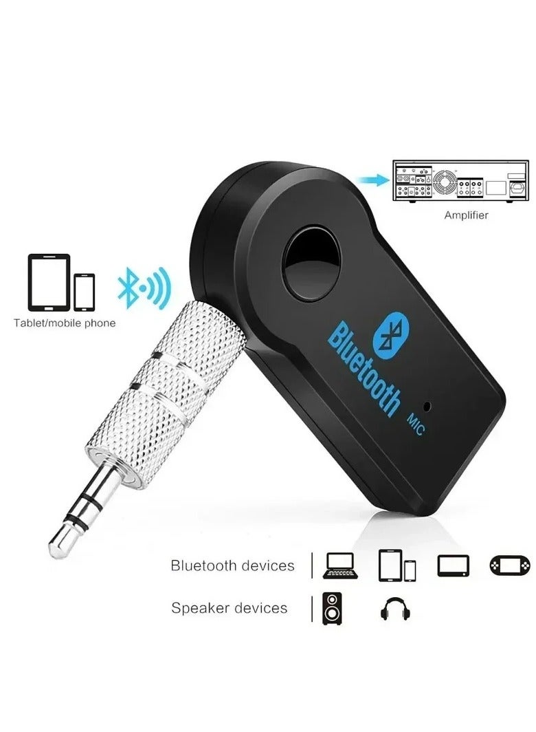 AROAQ AUX Car Bluetooth Receiver,3.5mm Socket 5.0 Wireless Bluetooth Adapter,Audio Converter Mobile Phone Hands-Free Stereo - Image 2