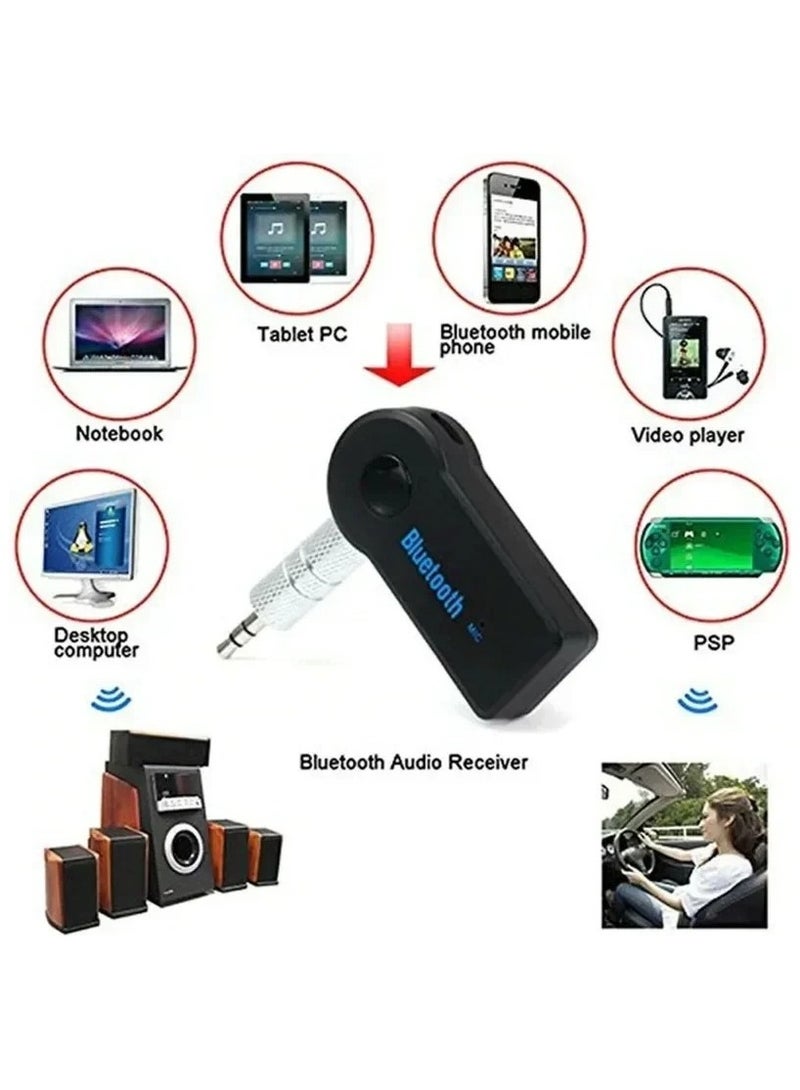 AROAQ AUX Car Bluetooth Receiver,3.5mm Socket 5.0 Wireless Bluetooth Adapter,Audio Converter Mobile Phone Hands-Free Stereo - Image 3