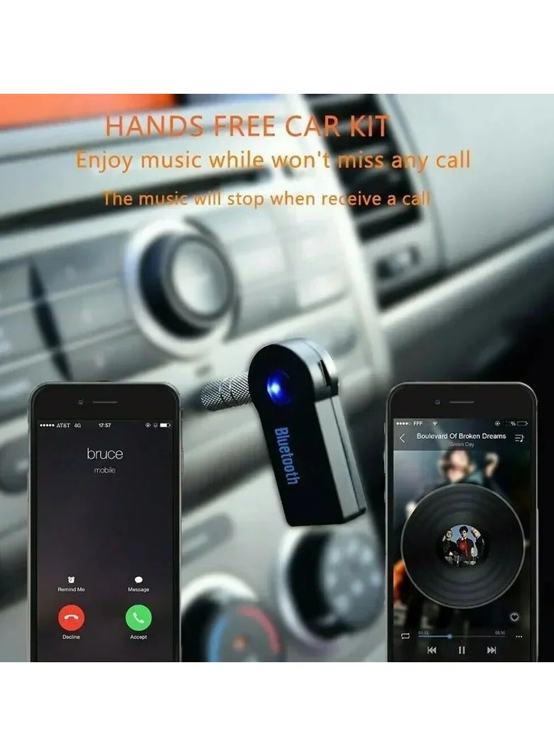 AROAQ AUX Car Bluetooth Receiver,3.5mm Socket 5.0 Wireless Bluetooth Adapter,Audio Converter Mobile Phone Hands-Free Stereo - Image 4