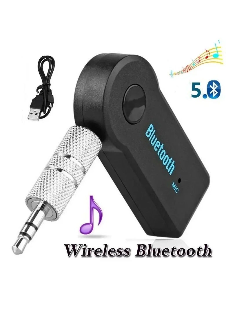 AROAQ AUX Car Bluetooth Receiver,3.5mm Socket 5.0 Wireless Bluetooth Adapter,Audio Converter Mobile Phone Hands-Free Stereo - Image 5