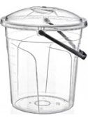 Modatools - Bucket No. 2 with Lid Transparent 5 Lt. - 1906 - Image 1