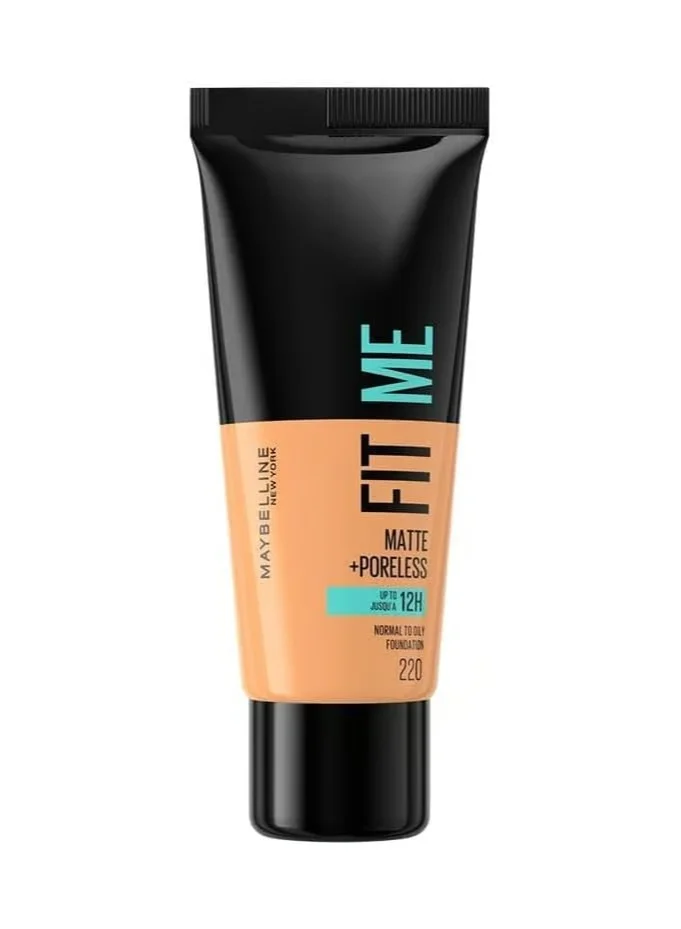 MAYBELLINE NEW YORK Fit Me Matte & Poreless Foundation -220 Natural Beige