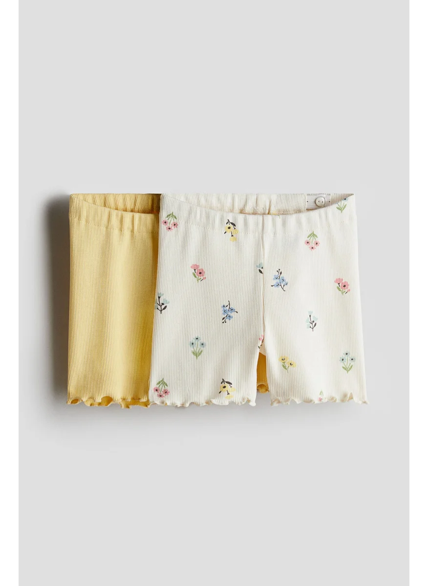 H&M 2-Pack Ribbed Cycling Shorts