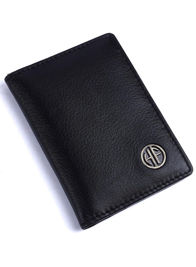  هاموندز فلاي كاتشر محفظة جلدية لحمل البطاقات للرجال والنساء، محفظة مزودة بحامل بطاقات الصراف الآلي/الائتمان محمية بتقنية تحديد الهوية بموجات الراديو للرجال مع 6 فتحات، هدية للرجال والأب والزوج والصديق - Image 1