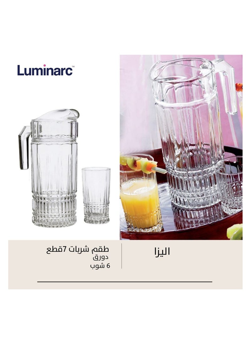 Luminarc - Elysees Highball Cup Set With Jug 7 Piece - Image 1