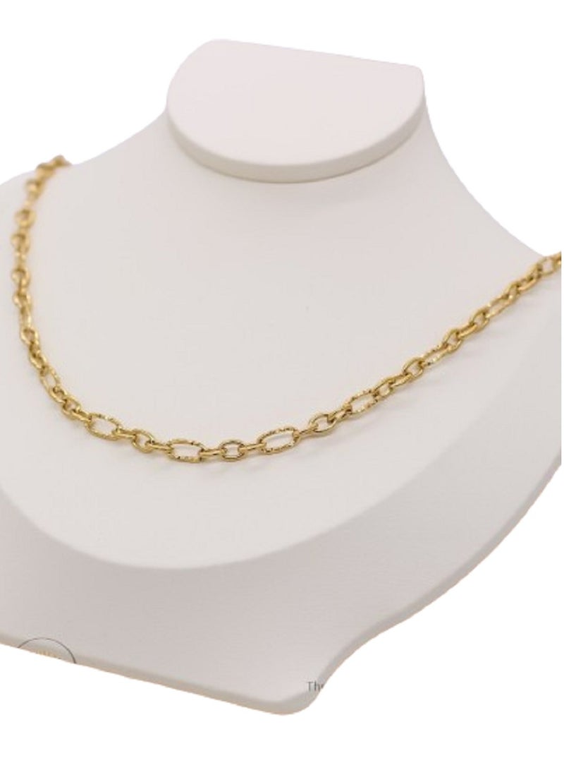 ورد مانيكان قلاده انيقه من الستانلس ستيل، فاخره قلادة عصرية بسيطة إكسسوارات هدايا نسائية من مانيكان - Image 1