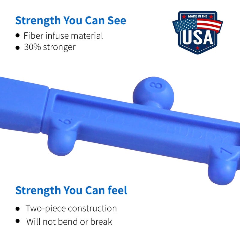 Body Back Buddy Elite - Improved Design- Versatile Handheld Massage Stick for Full Body Muscle Pain Relief - Professional Grade Trigger Point Massage Cane (Blue Elite 2.1) - Image 5