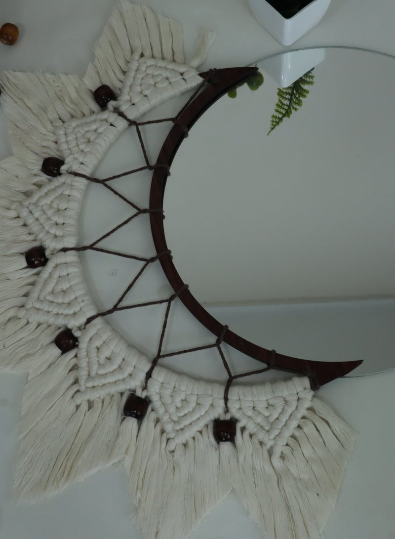 Antikiano Macrame mirrors with crescent moons for a Ramadan atmosphere - Image 4