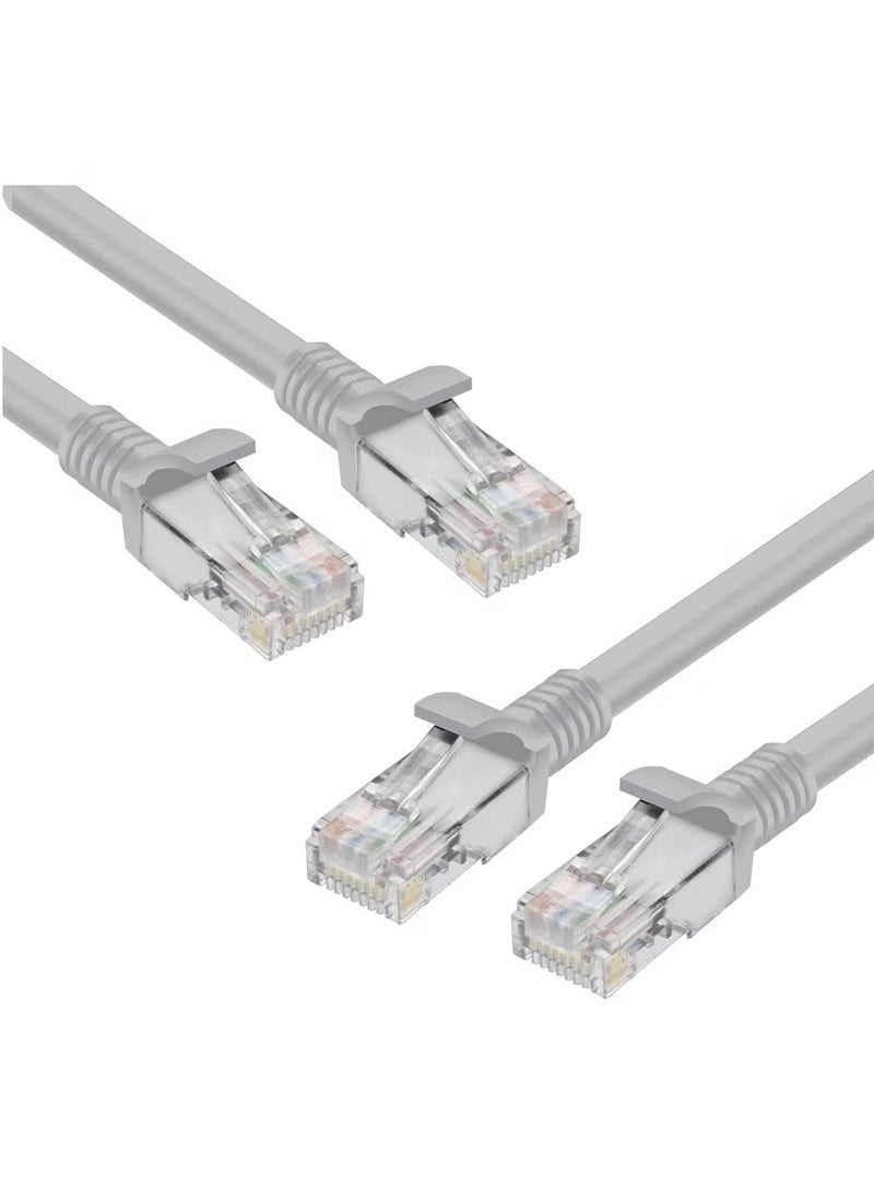 DUSALA High Speed RJ45 cat6 Ethernet Patch Cable LAN Cable Compatible for PS4/PS3, Nintendo Switch, Raspberry Pi 4, Smart TV, Computer, Modem, Router, Grey  - Image 4
