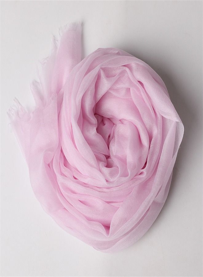 Loquat Solid Light Sunscreen Cashmere Scarf  - Image 3
