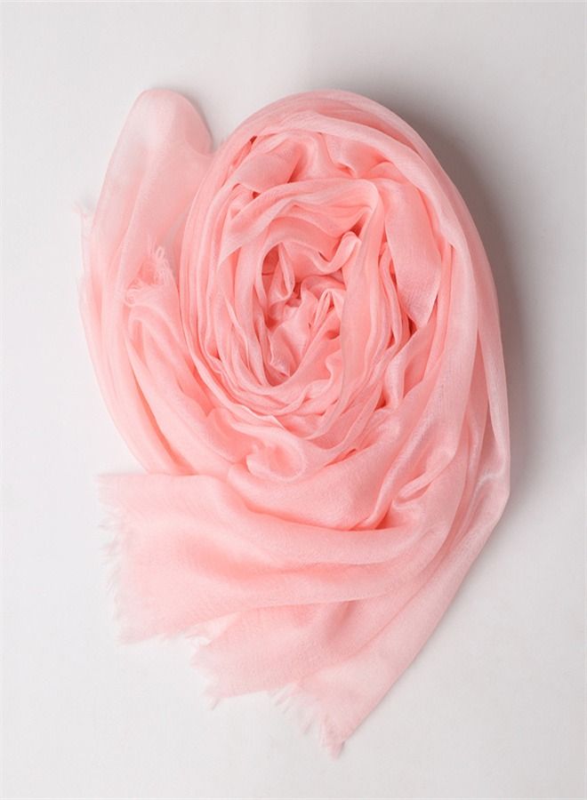 Loquat Solid Light Sunscreen Cashmere Scarf  - Image 4